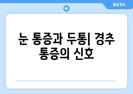 경추 통증, 눈 통증과 좌상통의 연관성| 원인과 해결 방안 | 목 통증, 두통, 어깨 통증, 척추 건강