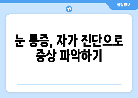 눈 주변 통증과 붉은 눈, 원인과 해결책 | 눈 통증, 눈 충혈, 안과 질환, 자가 진단