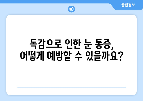 독감으로 인한 눈통증, 원인과 예방법 완벽 가이드 | 독감, 눈 통증, 증상, 예방