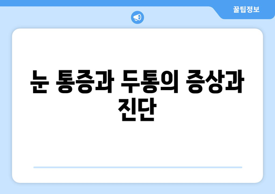 오른쪽 눈 통증과 두통| 9가지 주요 원인과 해결책 | 눈 통증, 두통, 원인, 치료, 진단