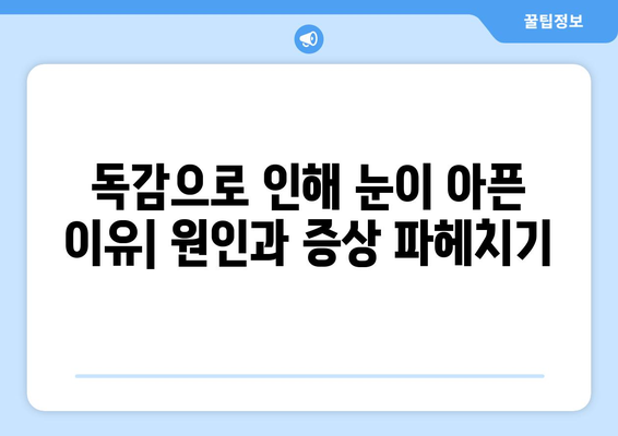 독감으로 인한 눈 통증| 증상, 원인, 그리고 예방법 | 독감, 눈 통증, 감기, 안과 질환, 건강 관리