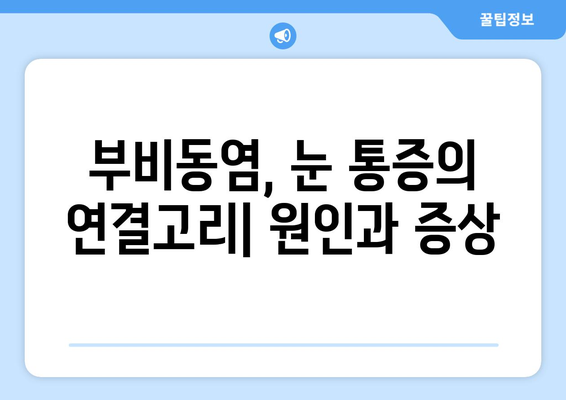 부비동염과 눈 통증| 눈 안쪽 당김, 시신경 압박 원인과 해결 방안 | 부비동염, 눈 통증, 시신경, 안과 질환, 치료