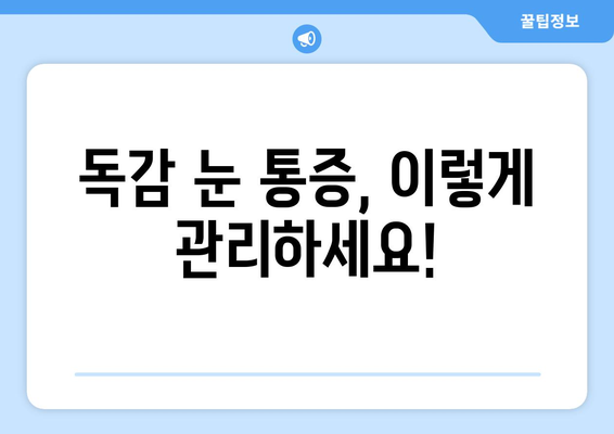 독감 눈 통증, 증상과 예방법 완벽 가이드 | 독감, 눈 통증, 증상, 예방, 관리