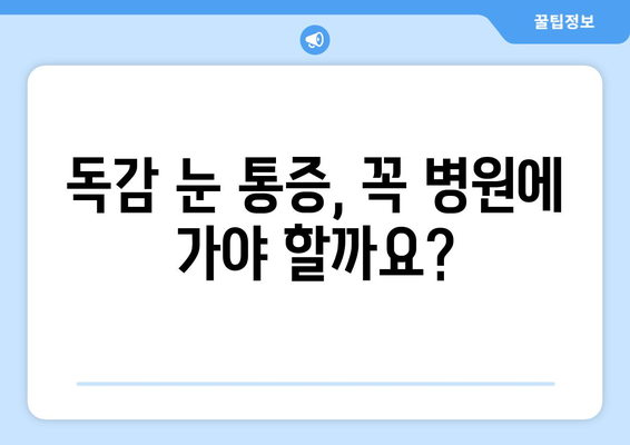 독감으로 인한 눈통증, 원인과 예방법 완벽 가이드 | 독감, 눈 통증, 증상, 예방