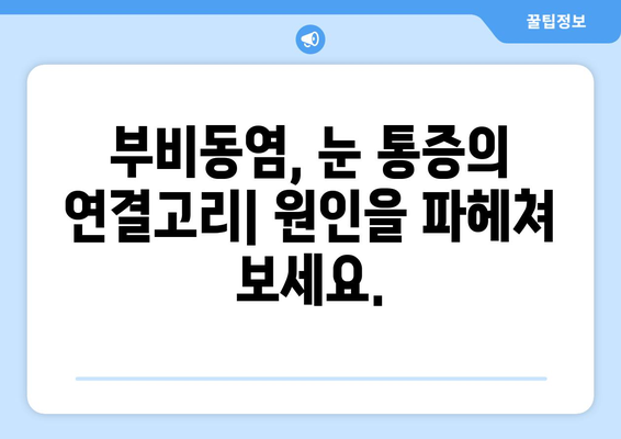 부비동염과 눈통증| 안쪽 당김과 시신경 압박의 원인과 해결책 | 부비동염, 눈통증, 안구 통증, 시신경, 두통