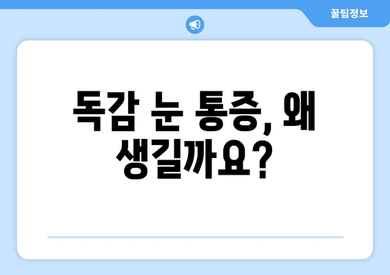 독감으로 인한 눈 통증, 증상과 예방법 완벽 가이드 | 독감, 눈 통증, 증상, 예방