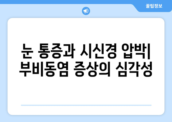 부비동염, 눈 통증과 시신경 압박| 원인과 증상, 치료 방법 | 부비동염, 눈 통증, 시신경 압박, 치료, 증상