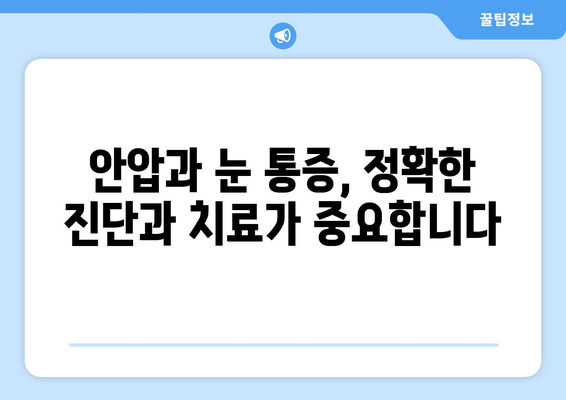 안압 상승으로 인한 눈 통증| 원인, 증상, 그리고 관리 방법 | 안압, 눈 통증, 녹내장, 시력 저하