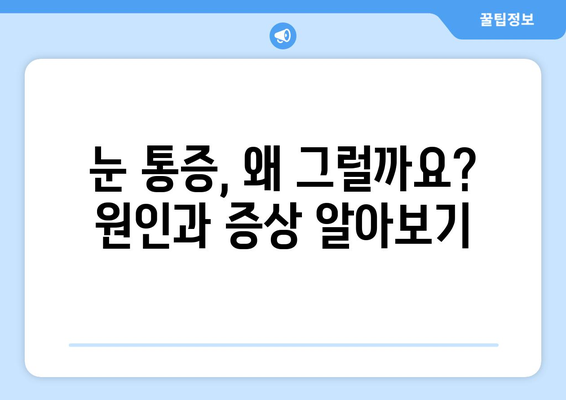 왼쪽 또는 오른쪽 눈 통증, 눈 주변 통증?  병원 추천 & 치료 가이드 | 눈 통증, 눈 주변 통증, 안과 추천, 치료 정보