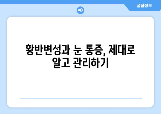 황반변성 극복, 눈 통증 해결 비법|  실제 경험담과 전문가 조언 | 황반변성, 눈 통증, 시력 개선, 치료