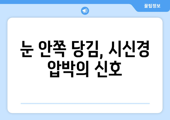 부비동염, 눈 통증의 원인? 눈 안쪽 당김과 시신경 압박의 비밀 | 부비동염 증상, 눈 통증, 시신경 압박, 치료