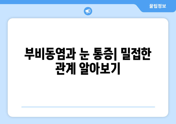 축농증 눈 통증, 왜 생길까요? 원인과 증상, 치료법 알아보기 | 축농증, 눈 통증, 부비동염, 치료