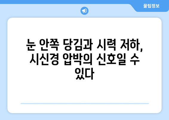 부비동염, 눈 통증, 눈 안쪽 당김… 시신경 압박의 원인과 해결책 | 부비동염, 안구 통증, 시력 저하, 두통