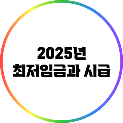 2025년 최저임금과 시급